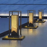 Nouvelle lampe de jardin de style chinois pour villas, lampes LED d'extérieur pour parterres de fleurs, éclairages paysagers distinctifs, lampes de cour
