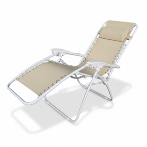 Commercio all'ingrosso comodo acciaio esterno abbronzatura campeggio <span class=keywords><strong>pieghevole</strong></span> giardino a gravità Zero giace piatto reclinabile piscina lato <span class=keywords><strong>mare</strong></span> <span class=keywords><strong>mare</strong></span> - Product Image 2