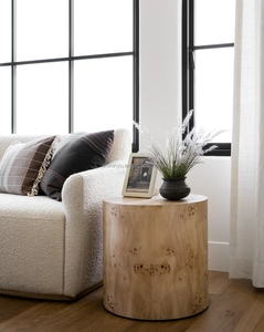 2024现代奢华美式圆形伯尔木边桌热卖工厂客厅或家庭茶几套装 - Product Image 5