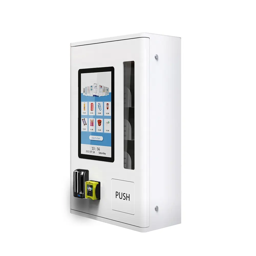 Distributore automatico di verifica dell'età con lettore di carte d'identità con grande capacità da 21.5 "Touch Screen