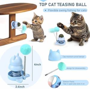 Juguete Multifuncional Giratorio para Gatos con Hierba Gatera y Menta, Pelota de Hierba Gatera para Limpieza Dental, Juguete de Aguacate con Hierba Gatera - Product Image 5