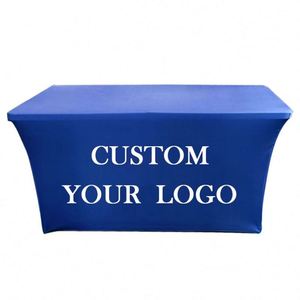 Funda de Mesa Elástica Impermeable y Duradera, Tradicional, Portátil, de Spandex, para Jardín, Fiestas al Aire Libre, con Dobladillo Elástico, Diseño Personalizado Impreso Digitalmente, Larga - Product Image 6