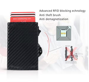 Custom Brand Pop Out carbon fiber <b>Wallet</b> <b>Card</b> <b>Holder</b> Tarjetero Hombre ID <b>Card</b> <b>Holder</b> <b>Wallet</b> - Product Image 6