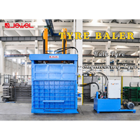 Presse à balles hydraulique verticale semi-automatique à haute efficacité pour le recyclage des déchets de balles de pneus automobiles de véhicules en caoutchouc usagés