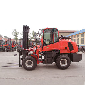 Carretilla elevadora 4x4 todoterreno, elevadora hidráulica de 4 ruedas, 3ton - Product Image 3