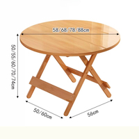 Table pliante, table à manger domestique, portable pour l'extérieur, pour chambre à louer, table à manger simple, petite table carrée, pour la rue