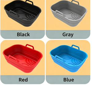 Silicone <b>Baking</b> Inserts <b>Set</b> for Air Fryer Oven Safe Dishwasher Safe Multi Color Non Stick Cooking <b>Trays</b> for <b>Baking</b> and Roasting - Product Image 4