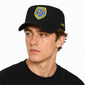 Chapeau de soleil ajustable pour homme en coton sergé uni avec logo personnalisable, idéal pour la pêche printemps/été - Product Image 1