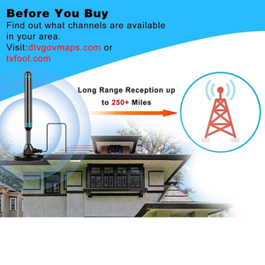 <span class=keywords><strong>Antenne</strong></span> <span class=keywords><strong>TV</strong></span> numérique intérieure 4K 1080P HDTV, réception longue portée, amplificateur de signal, chaînes <span class=keywords><strong>TV</strong></span> locales gratuites, installation facile - Product Image 6