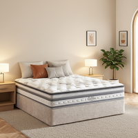 Fünf-Sterne-Hotel Memory Foam Hybrid-Matratze Einzelgröße Maßgefertigte Taschenfederkern-Matratze Komprimiert Vakuumverpackt Aufrollbare Stoffmatratze
