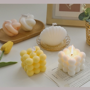 Vela Aromática de Parafina en Forma de Cubo, de Alta Gama, Ecológica, Moderna, Creativa, para Decoración del Hogar, Hecha a Mano y Personalizada - Product Image 5