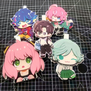 16 styles de <span class=keywords><strong>porte</strong></span>-clés en tissu non tissé <span class=keywords><strong>Genshin</strong></span> Xiao Klee Kaedehara Kazuha Anya Mizuki, <span class=keywords><strong>porte</strong></span>-clés personnalisé, pendentif - Product Image 1
