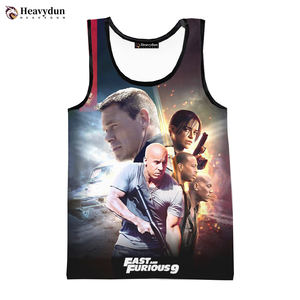 <strong>Fast</strong> &amp; <strong>Furious</strong> 3D Digital Printing Tank Top for Men Hot Custom All Over Print Graphics Sleeveless Tops Printed 3D <strong>T</strong> <strong>Shirts</strong> - Product Image 1