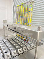 Machine d'emballage automatique pour tubes Calippo de sucettes glacées, remplissage de gobelets en papier jetables de 100 ml pour crème glacée, scellant en aluminium