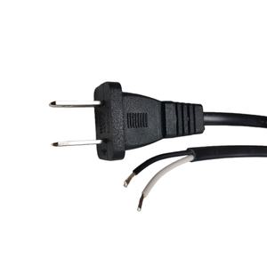 Bobine de câble <span class=keywords><strong>rétractable</strong></span> de 1,5 m, 2 conducteurs, 18 AWG, avec fiche US NEMA 1-15P vers extrémité <span class=keywords><strong>d</strong></span>énudée étamée de 5 cm, autobloquante - Product Image 3