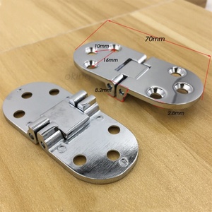 Charnière pliante en alliage de zinc doré à 180 degrés pour machines à coudre et meubles, finition brillante or, pour machine à coudre et cuisine - Product Image 3