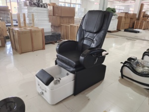heavy duty pedicure chair 4 sets kneading massage spa foot chair with jet and <b>led</b> light - Product Image 2