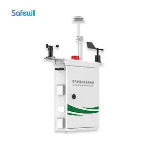 Safewill Outdoor Ambient Air Monitoring System PM 2.5 PM 10 Atmospheric Air Quality Monitoring Station