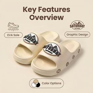 Yearning Evergreen Open Recyclable EVA Material Anti-Slip Cushioned Breathable <b>Waterproof</b> Disposable Sporty Indoor/Outdoor - Product Image 4