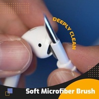 Outils de nettoyage pour Airpods, brosse en microfibre douce, stylo sans fil pour écouteurs, Kit de nettoyage