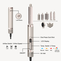 Styler multifonctionnel pour salon de coiffure, équipement de haute qualité, ensemble sèche-cheveux multi-styler 8 en 1 avec boucleur automatique