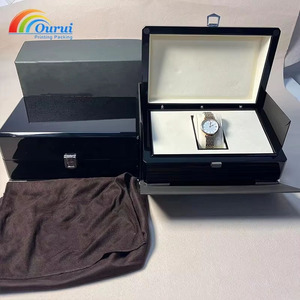 Hot Sell Luxury <b>Black</b> Other Material Rectangle Multifunction pp Watch <b>Box</b> Packaging - Product Image 1