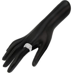 แหวนแต่งงานเพชร 0.87 กะรัต ทรงกลม สี J-K เงินแท้ 925 สำหรับผู้หญิง - Product Image 4