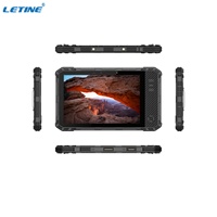 Tablette PC Android 11 OS 8 pouces, étanche IP68, lecteur d'empreintes digitales biométrique, NFC, 4G 5G LTE, tablette robuste industrielle avec écran LCD