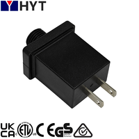 Transformateur LED étanche IP44 neuf pour lumières de Noël, 3W 6W 3V DC, en PC, prise US, adaptateur d'alimentation pour décorations d'Halloween