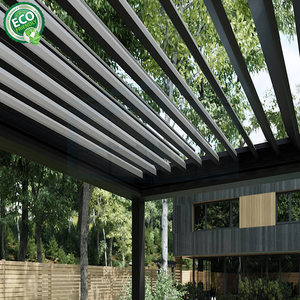 Pérgola de aluminio personalizada ligera Gazebos de aluminio al aire libre impermeables con características eléctricas Louvered - Product Image 6