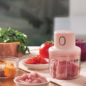 100ML 250ML Mini Purée D'ail Électrique Petite Machine Alimentaire Complémentaire Batteur D'ail <span class=keywords><strong>Multi</strong></span> Fonctionnel Légumes Trancheuse D'ail - Product Image 1