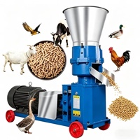 Nouvelle machine à granulés d'aliments pour animaux et bétail de 500 kg/h, durable, avec garantie d'un an et tension 220V/110V