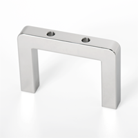 Soporte de Montaje en Forma de U de Acero Inoxidable con Perforaciones, Mecanizado CNC, Alta Rigidez, Compatible con Dibujo Personalizado, Automatización y Brochado