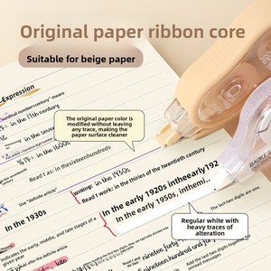 Cinta Correctora Baoke KF3060 Beige <span class=keywords><strong>de</strong></span> Alta Calidad, Gran Capacidad, 15m, Resistente a Caídas, Silenciosa, Recargable, 5mm, Venta al Por Mayor - Product Image 2