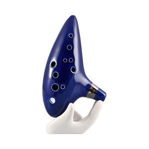 Zelda's Legend Ocarina <span class=keywords><strong>de</strong></span> cerámica <span class=keywords><strong>de</strong></span> 12 Agujeros al por mayor para principiantes con Cancionero y soporte <span class=keywords><strong>de</strong></span> exhibición con - Product Image 1