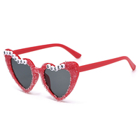Lunettes en plastique en forme de cœur « Reine des Anniversaires » avec paillettes pour décorations de fête de bachelorette, accessoires photo de mariage, enterrement de vie de jeune fille, remise de diplôme, personnalisables