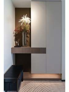 Mueble Zapatero Moderno de Madera Maciza, Tamaño Personalizado, Muebles de Salón para Villa, Hotel, Apartamento, Protección Ambiental - Product Image 2