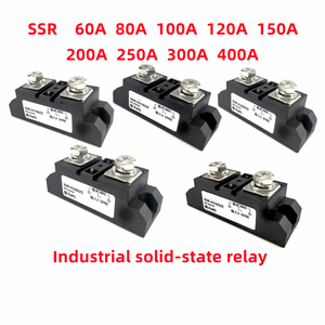 Relé de estado sólido industrial, módulo de estado sólido de calefacción controlado de CA, 60A, 80A, 100A, 120A, 150A, 200A, 250A, 300A, 400A, CC, 24V - Product Image 2