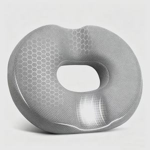 Coussin de siège orthopédique en mousse à mémoire de forme <span class=keywords><strong>PureLife</strong></span>, grand et rectangulaire, technique tricotée, amovible, lavable, taille personnalisable, pour avion - Product Image 3