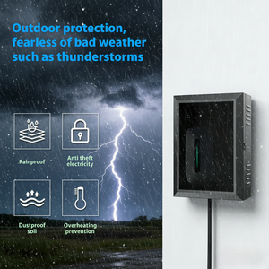 Scatola di Ricarica Diamond in Acciaio Laminato a Freddo per Uso Intensivo - Compatibile con <span class=keywords><strong>Tesla</strong></span> <span class=keywords><strong>Wall</strong></span> Connector e Uso Esterno - Product Image 2