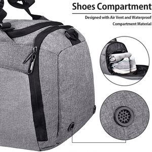 Bolsa de Viaje Impermeable para Gimnasio, Bolsa de Fin de Semana para Hombre y Mujer, Mochila con Compartimento para Zapatos, Bolsa de Viaje de 40L - Product Image 3