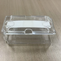 Boîte à montres RTS avec insert en mousse, étui de rangement en plastique transparent avec logo personnalisé, résistant aux chocs et aux chutes, fente pour carte