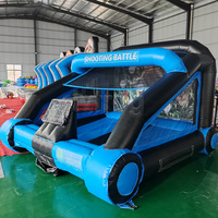 Salle de tir gonflable commerciale avec système de jeu interactif IPS, notation électronique et jeu de rebond pour la location événementielle