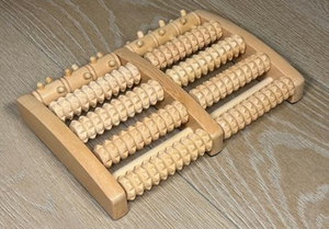 Masajeador de pies de madera multicolor natural para perder peso, rodillo masajeador de spa, herramientas para la circulación sanguínea, masajeador de pies de madera - Product Image 2