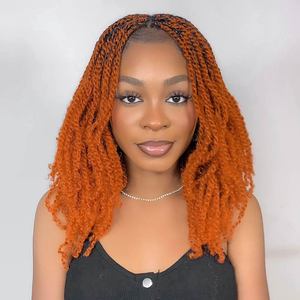 QVR <span class=keywords><strong>Capelli</strong></span> Vergini Brasiliani Afro Kinky Ginger Orange per Treccine e Dreadlock, Qualità Premium - Product Image 6