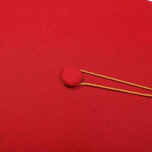 Chapeau de graduation personnalisé en coton gaufré pour adulte avec pompon, toque académique rouge pour cérémonie de 18 ans et célébration de l'âge mûr - Product Image 4