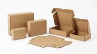 Boîte d'expédition en carton ondulé kraft personnalisée, carton recyclable pour l'emballage du commerce électronique