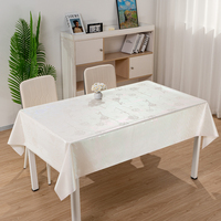 Nappe carrée en plastique PVC RNPT, motif subtil champagne nacré, pour table rectangulaire italienne