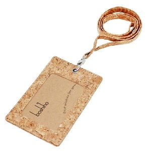 Boshiho Customzim Lanyard Cork Lanyard Office Working Name Card <b>Holder</b> <b>Id</b> Card Badge <b>Holder</b> - Product Image 1