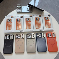 Coque de téléphone magnétique à chargement sans fil avec support d'objectif couleur mate AG, neuve, de l'usine BAILI, pour iPhone 17 Pro, 16 Max, 15 Plus